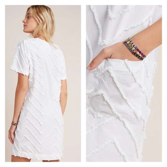 SOLD ANTHROPOLOGIE Marcelle Textured Shift Dress - Picture 2 of 14